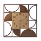 Orologio da parete moderno in metallo quadrato di design 
