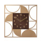 Orologio da parete moderno in metallo quadrato di design 
