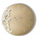 Orologio da parete in metallo con quadrante in vetro dal design moderno
