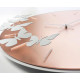 Orologio da parete in metallo con quadrante in vetro dal design moderno
