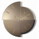 Orologio da parete in metallo con quadrante in vetro specchiato di design