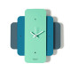 Orologio da parete moderno in metallo colorato design geometrico