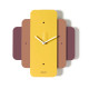 Orologio da parete moderno in metallo colorato design geometrico