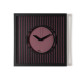 Orologio da parete compatto in metallo con design geometrico e stile moderno