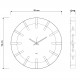 Orologio da parete particolare in metallo e dettagli in legno