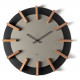 Orologio da parete particolare in metallo e dettagli in legno