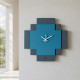 Orologio da parete quadrato moderno con design geometrico sovrapposto