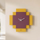 Orologio da parete quadrato moderno con design geometrico sovrapposto