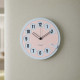 Orologio da parete rotondo dal design vintage con numeri in rilievo