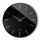 Orologio da parete rotondo in metallo con quadrante in vetro di design