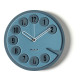 Orologio da parete rotondo dal design vintage con numeri in rilievo