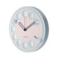 Orologio da parete rotondo dal design vintage con numeri in rilievo