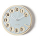 Orologio da parete rotondo dal design vintage con numeri in rilievo