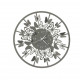 Orologio da parete rotondo piccolo in metallo dal design moderno