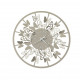 Orologio da parete rotondo piccolo in metallo dal design moderno