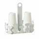 Porta bicchieri in metallo per bicchieri di plastica