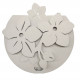 Porta umidificatore in metallo e vaschetta in ceramica di design