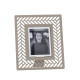 Portafoto da tavolo con cornice in metallo dal design moderno