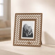 Portafoto da tavolo con cornice in metallo dal design moderno