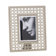 Portafoto da tavolo con cornice in metallo dal design moderno