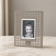 Portafoto da tavolo con cornice in metallo dal design moderno