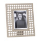 Portafoto da tavolo con cornice in metallo grande dal design moderno