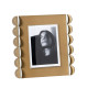Portafoto da tavolo con cornice in metallo piccola dal design moderno
