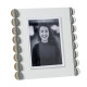 Portafoto da tavolo dal design moderno con cornice in metallo