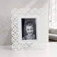 Portafoto da tavolo dal design moderno con cornice in metallo