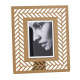 Portafoto grande da tavolo con cornice in metallo dal design moderno
