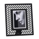 Portafoto grande da tavolo con cornice in metallo dal design moderno