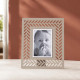 Portafoto grande da tavolo con cornice in metallo dal design moderno