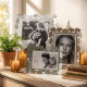Portafoto grande in metallo di design