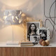 Portafoto maxi orizzontale in metallo di design