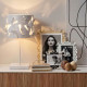 Portafoto piccolo orizzontale in metallo di design