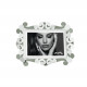 Portafoto piccolo orizzontale in metallo di design