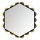 Specchio da parete con cornice in metallo dal design moderno