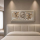 Capezzale Maternità in rilievo decori materici e foglia argento 120x60