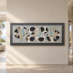 Pannello in legno con raffigurazione marina in rilievo in stile moderno 155x65