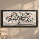 Quadro con pannello decorativo in legno con albero della vita in stile moderno