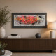 Quadro moderno in legno tema astratto in rilievo dettagli in argento 120X60