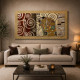 Stampa con cornice in legno decori materici e glitter "l'abbraccio" 156x86