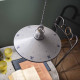 Sospensione piccola dallo stile rustico con paralume in ceramica