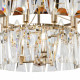 Lampadario moderno con doppi diffusori in vetro