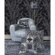 Cuscino in velluto 60x60 dalle linee moderne Jacquard