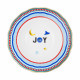 Piatto fondo in porcellana dal design moderno ed elegante "Joy"