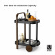 Carrello da portata da cucina con ruote dal design moderno ed elegante