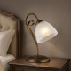 Abat-jour di design classico in metallo laccato con diffusore in vetro