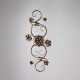 Applique da parete grande con struttura in metallo dalle linee classiche