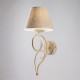 Applique lampada da parete dalle linee classiche con paralumi in tessuto